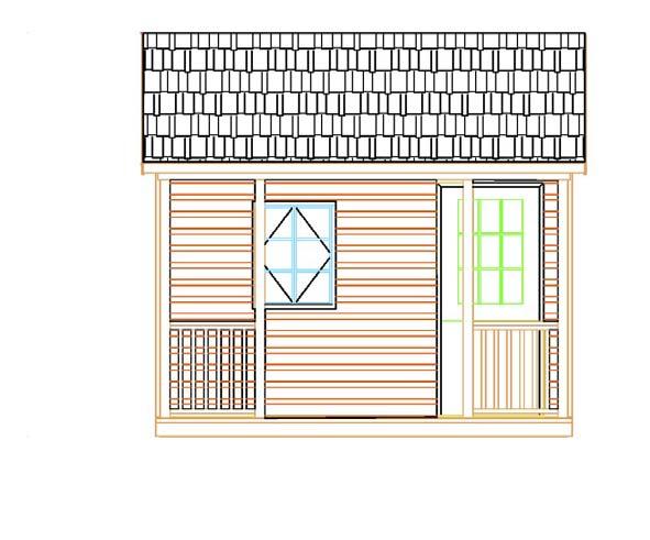 Wood is a natural construction material and as a result may vary with settling. The measurements below do not account for roofing materials, such as roof boards and shingles. Figure 2.