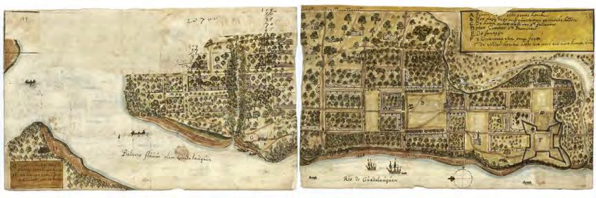 Valdivia, the city of water? Dutch map (ca. 1643) - Universidad de Göttingen, Germany.