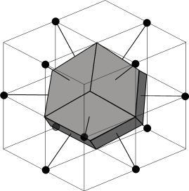 The Wigner-Seitz Primitive cell for the face centered cubic Bravais