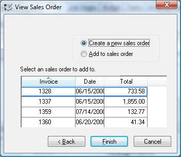 This option is useful to invoice the customer for a specific stage. Click Next or Finish button to continue.