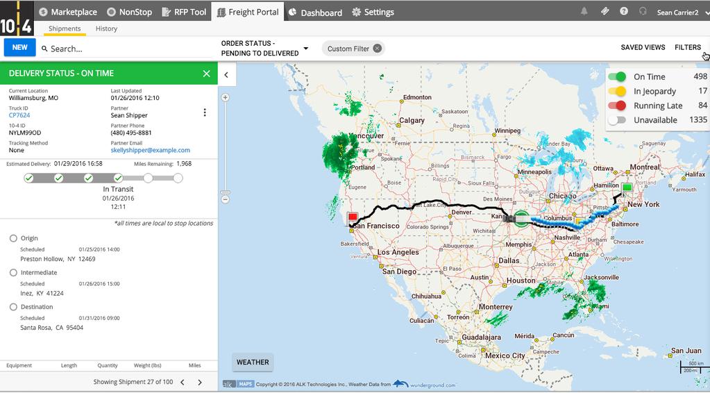 Opportunity 1 -- Better Manage Supply and Demand Carrier and Shipment Visibility Dynamic Pricing for LTL Carriers While Uber for Trucking and final-mile delivery services have received a lot of
