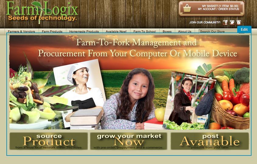 FarmLogix is a 3 rd party technology solution that provides: Access to a multiple farm network with one online order. The ability to shop by farm and by product.