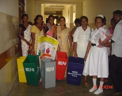 The organization also distributed dustbins and conducted many awareness programs for motivate the hospital staff also we have provided