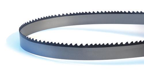 BI-METAL BAND SAW BLADES CONTESTOR GT High Performance Sawing STRAIGHTER CUTS ON LARGER, DIFFICULT TO CUT MATERIALS Unique gullet design for increased beam strength OPTIMUM CHIP FORMATION IN WORK