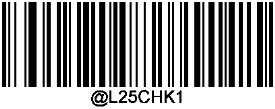 Do Not Transmit Check Character After Verification: The scanner checks the integrity of all Industrial 25 barcodes to verify that the data complies with the check character algorithm.