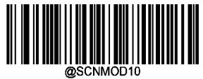 Continuous Mode Continuous Mode: The scanner automatically activates decode sessions one after another. The decode session continues until the barcode is decoded.