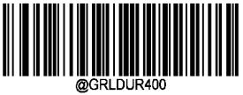 duration to 500ms 1. Scan the Enter Setup barcode. 2. Scan the Custom Duration barcode. 3.