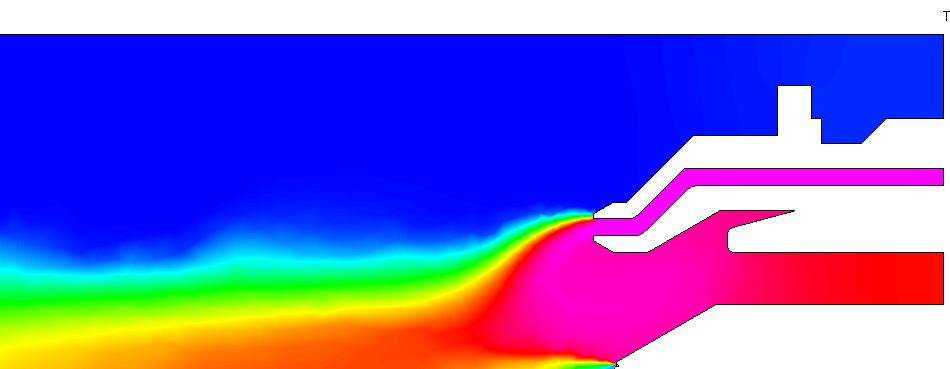Agilent Jet Stream Ion Generation Thermal Dynamics View This plot is a simulation showing the thermal profile of Agilent Jet Stream Technology LC flow Thermal