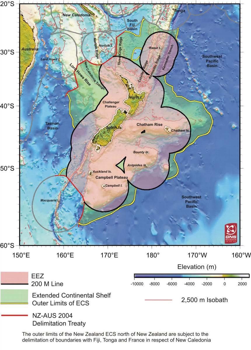 The resource potential of New Zealand s EEZ and continental shelf is extensive.