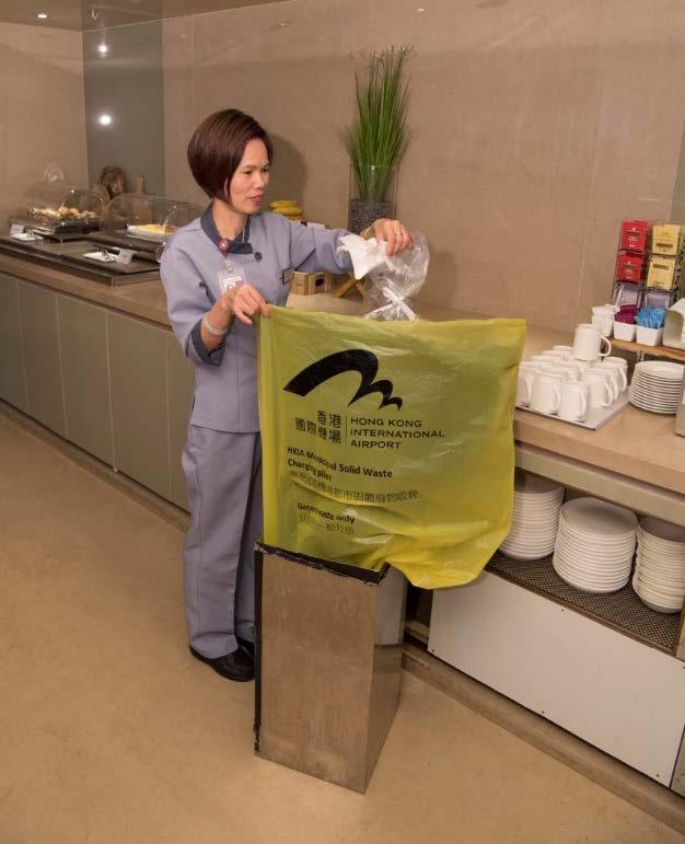 HKIA Municipal Solid Waste (MSW) Charging Pilot Duration: Jun 2017 Jan 2019 Participants: Airlines, tenants and cleaning contractors within Terminal buildings Objectives: