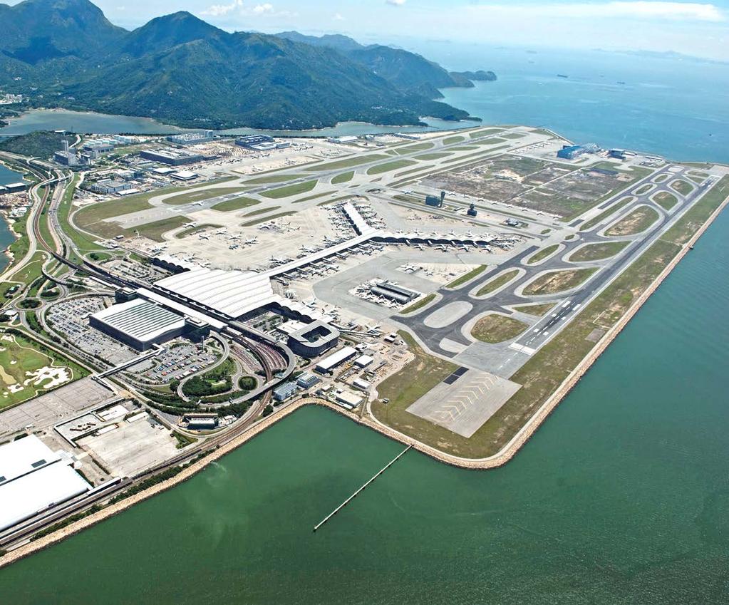 Overview of HKIA Opening date 8 July 1998 Site area 1,955 hectares Runways Two