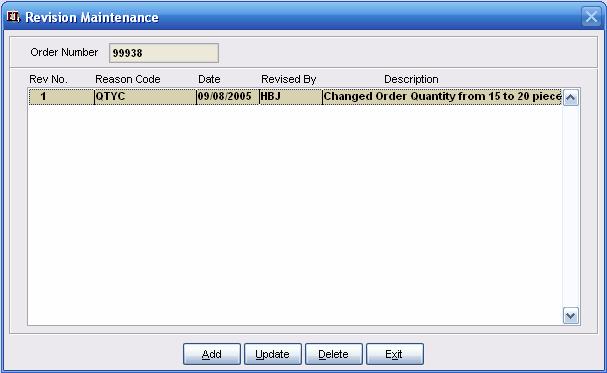Revision Maintenance The Revision Maintenance subsystem is a tool used to track any changes made to given modules.