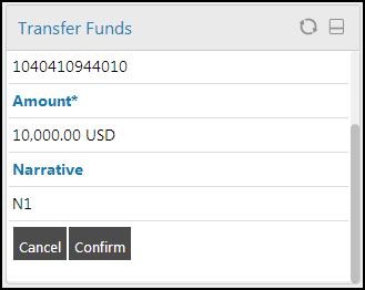 Funds Transfer Note: In the above verification screen, customer id allocated to you is also displayed along with the details entered in the first screen. 2. Click Confirm.