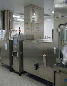 The first installations, which began production in 2002, provide surface sterilization and aseptic transfer without any contamination to tubs of syringes entering an filling line under isolator.