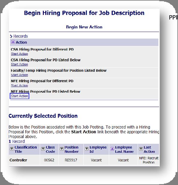 Tab One: Hiring Proposal Here the Hiring Manger or HR can fill out the pertinent information to the job, not all of these fields are required, open fields include the following: Employee ID Number