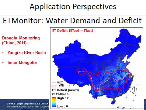 Recommendations: Hydrology Models and data products generated under the current phase of Dragon should be used more systematically to assess water use and water productivity; The accumulated body of