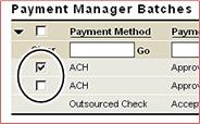 PAGE 9 You may drill down into the details of the batch by clicking the Batch Date link, which displays the Payment Manager Batch Details screen.