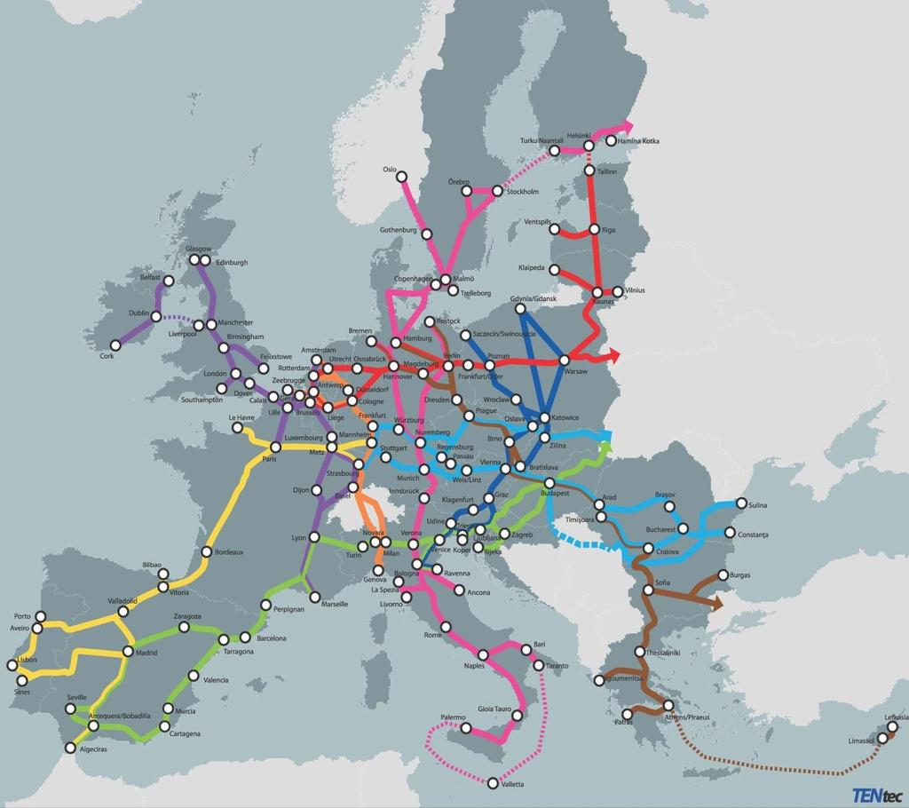 The Mediterranean Corridor, the Global Project This Lyon Madrid Axis represents 28% of