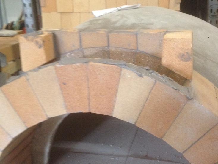 the flue top 4 x 51mm flue bricks in the following combination