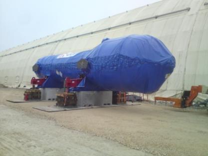 to French storage facility (ANDRA) Loops already dismantled Steam generator's