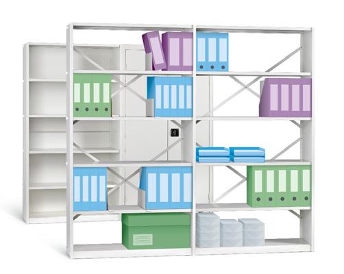 Shelves may be clipped for quick and easy assembly or bolted for added strength. MOBILE C O M PAT IBLE 3 HEIGHT OPTIONS A range of heights and depths are available to suit your needs.