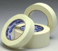PACKAGING AND GENERAL USE TAPES General Purpose Masking Tape A conformable, natural colored crepe paper, coated with a high-grade, pressure sensitive, synthetic rubber based adhesive system.