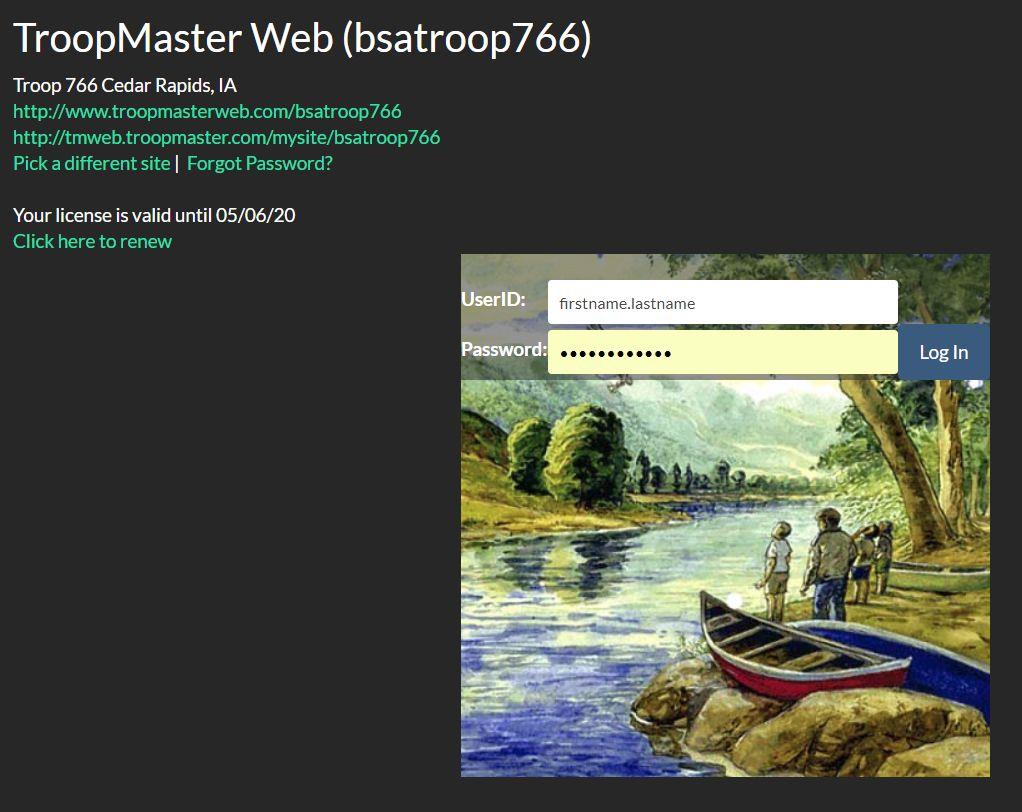 TroopMaster Web 2.0 Troop 776 Help Guide for Parents http://tmweb.