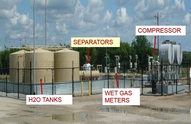 Gas Well Surface Site SEPARATORS