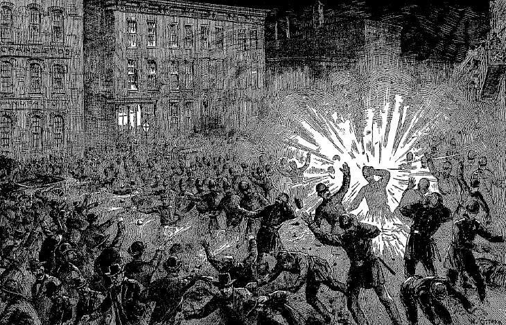 Strikes Turn Violent continued The Haymarket Affair May 4, 1886-3000 plus workers protest police brutality during early