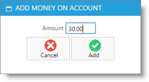 Sales Register Sales Register On Account The On Account feature allows for clients to have a balance on an account that they
