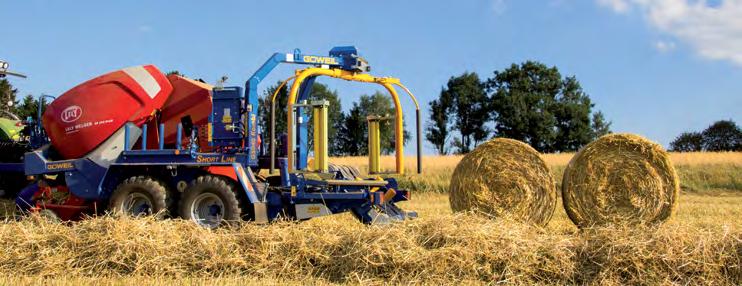 straw numerous times. Bales of hay and straw with a height of up to 2 meters can be loaded through without wrapping.