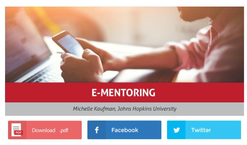 Mentoring Model & Population Reviews Find out what the research says about