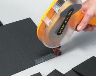 251 Save time and effort with Scotch ATG Transfer Tapes and Applicators. You apply a precise strip of adhesive at the same time as the liner rewinds into the applicator.