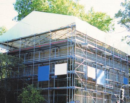 professional scaffolders is made from steel with frames 0.73 m or 1.
