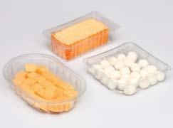 all hot sealable top films and trays consumer convenience: easy opening by means of optional peel flap or corner Fit for (non-)food: sealed trays The versatility of tray