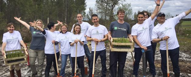 Soutwestern France LANDES FOREST OF WESTERN EUROPE FRANCE March 2018 planting timeline 30,000 trees funded by Enterprise 2018 is the 3rd year of tree planting in France 120,000 total trees planted in