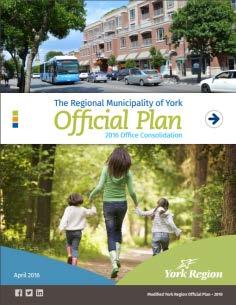 Link to York Region planning documents Strategic Plan 2015 2019 Sustainable environment objective 4.