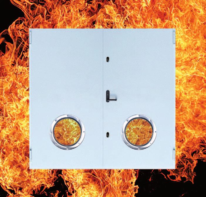Fire resistant seamless doors Reliable protection against fire.