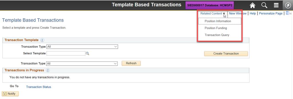 8. Type the Position number and click Search. 9. Click the Budget and Incumbents tab to verify the transfer.