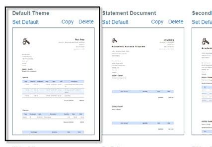 Bill Themes Bill Themes allow you to customize your bills to better