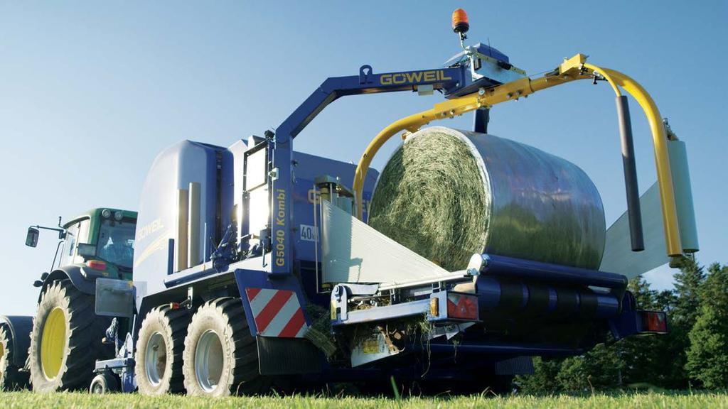 Round bale film So that everything runs smoothly when wrapping the bales RONDOTEX Round Bale Film dimensionally stable bales easy, neat wrapping of silage Easier opening of the frozen bales with