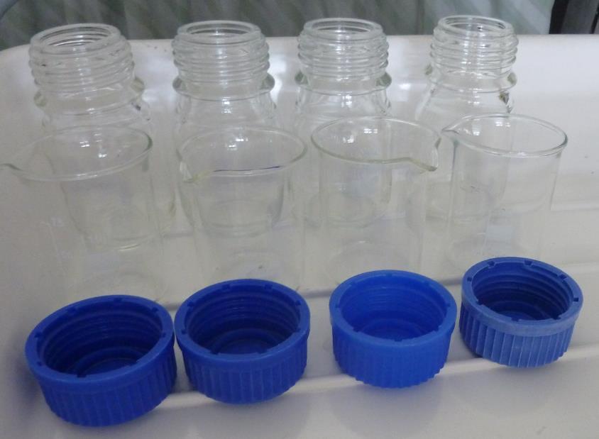 SAMPLE COLLECTION - CONTAINERS Use glass containers that can be sealed for sampling.