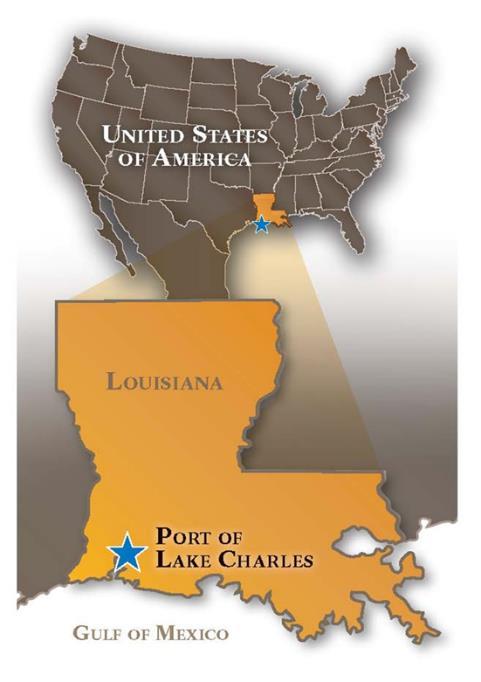 The Lake Charles Harbor & Terminal District: The Port of Lake Charles was authorized by the State of Louisiana in 1924 and opened for