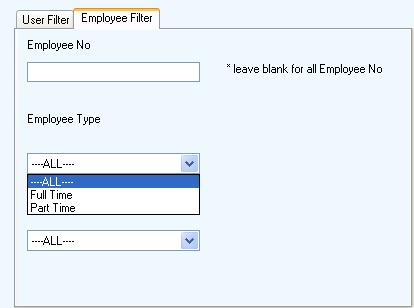 department from the drop down list.