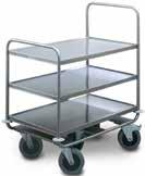 HUPFER - GENERAL PURPOSE TROLLEYS The serving and clearing trolley range from Hupfer offers a variety of models and accessories.