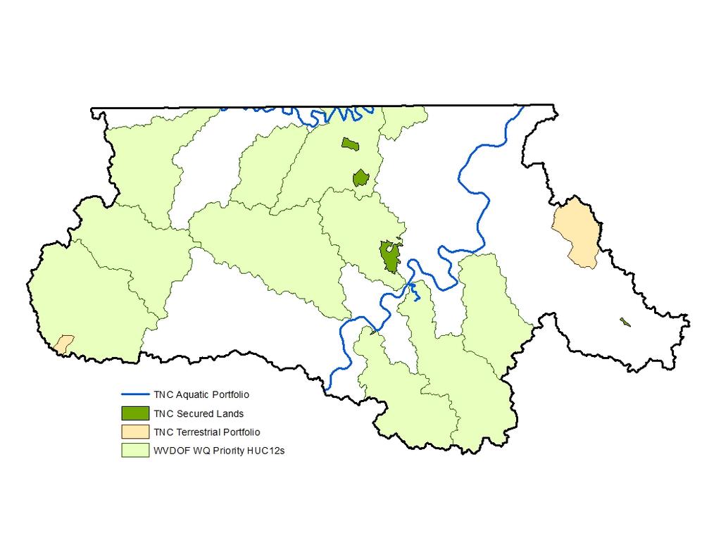 Priority Interest Areas USFS Forest Proclamation Boundary WV