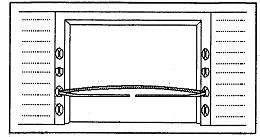 non-metallic straps as a substitute for 1¼ in. x.029 in. steel strap is restricted to maximum door openings of 10 ft. in width. 1. Install straps across the door opening between the doorposts as shown in Illustration No.