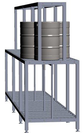 for strength and additional Beer Case storage 48 Keg