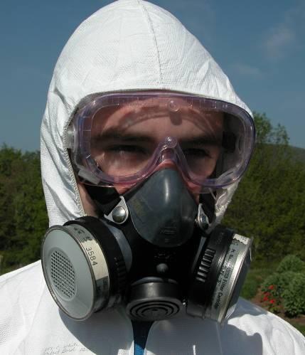 Chemical Cartridge Respirators Approved NIOSH respirator Certification markings on