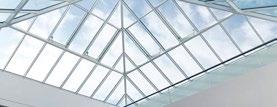 Glazing (domes are polycarbonate only) Optional ventilation for either comfort of smoke